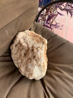 Beautiful 18 pound Crystal Geode in two pieces. Measures 12” Long, 8” Wide and 8.5” Tall