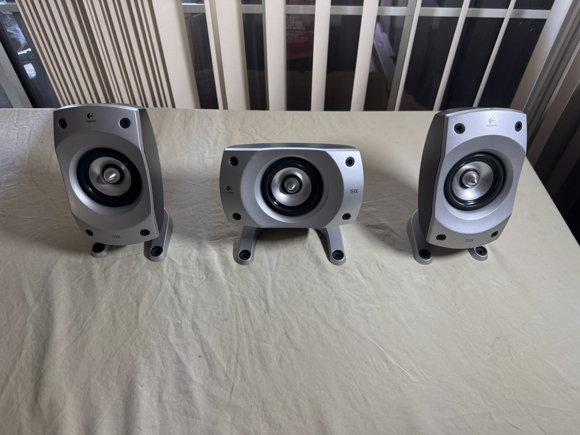 Left Center and Right speakers