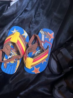 Toddler Toy Story Flip-Flops With Heel Strap Size 7-8