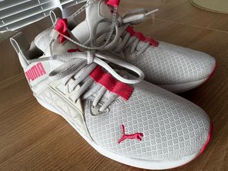Tan and pink PUMA, brand new