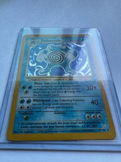 Vintage Pokémon Base Set Holo Poliwrath 13/102 WOTC