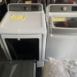 New LG Washer And Samsung Electric Dryer 