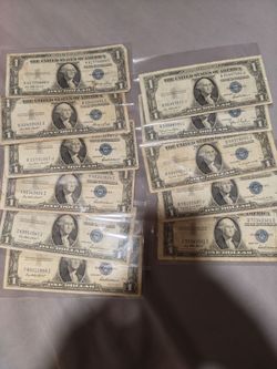 1935 silver certificate dollar bills