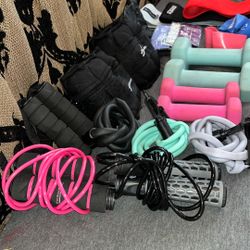 Weights Resistance Bands Jump Ropes Ankle Weights