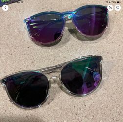 Two pair sunglasses