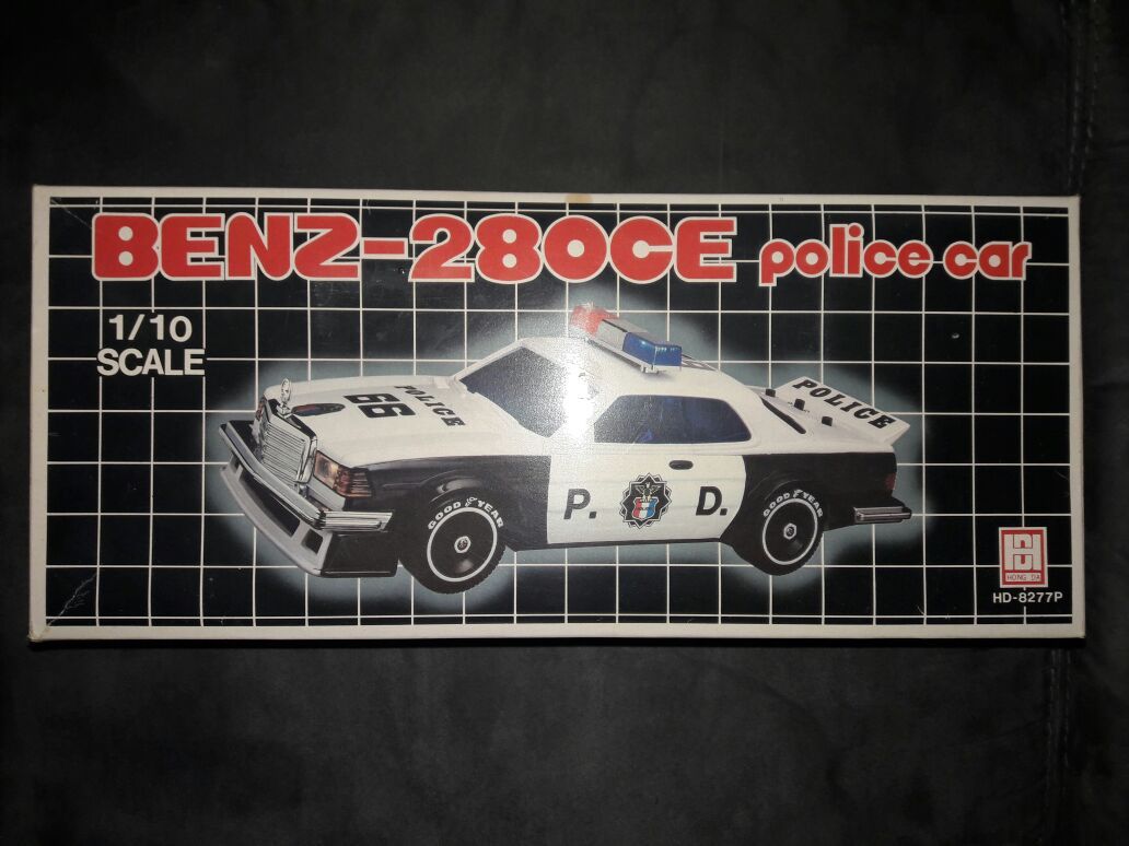 Rare Vintage Benz-280CE Toy Police Car