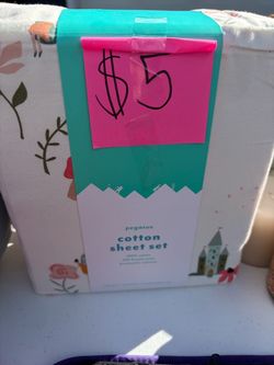 Twin cotton sheet set never opened