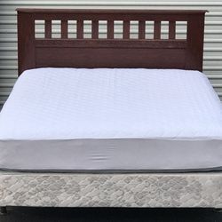 Queen Size Bed with Mattress Set 