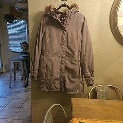 Women's Green Spider Parka (L) NWT
