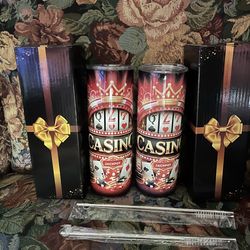 Casino Tumblers -pair