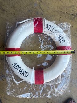 Welcome Aboard Decorative Life Ring
