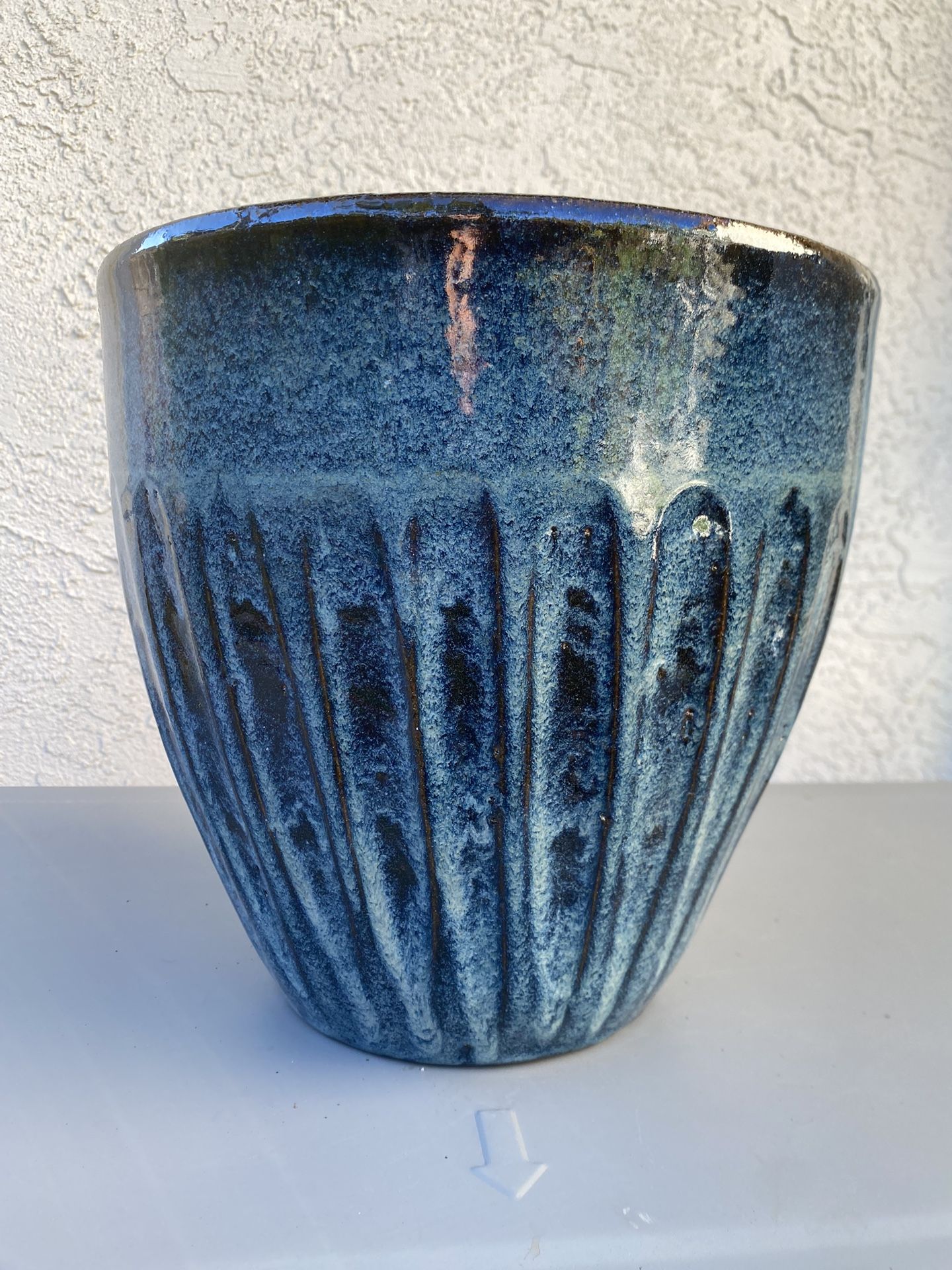 Blue Ceramic Pot