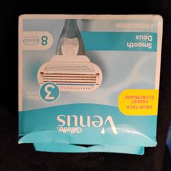 8 Pack Venus Smooth Doux Razor Blades 