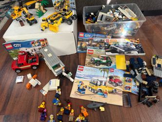 Lot of LEGO Sets. LEGO® City Jungle Cargo Helicopter| #60158 Full set + Figures + Incomplete/Random