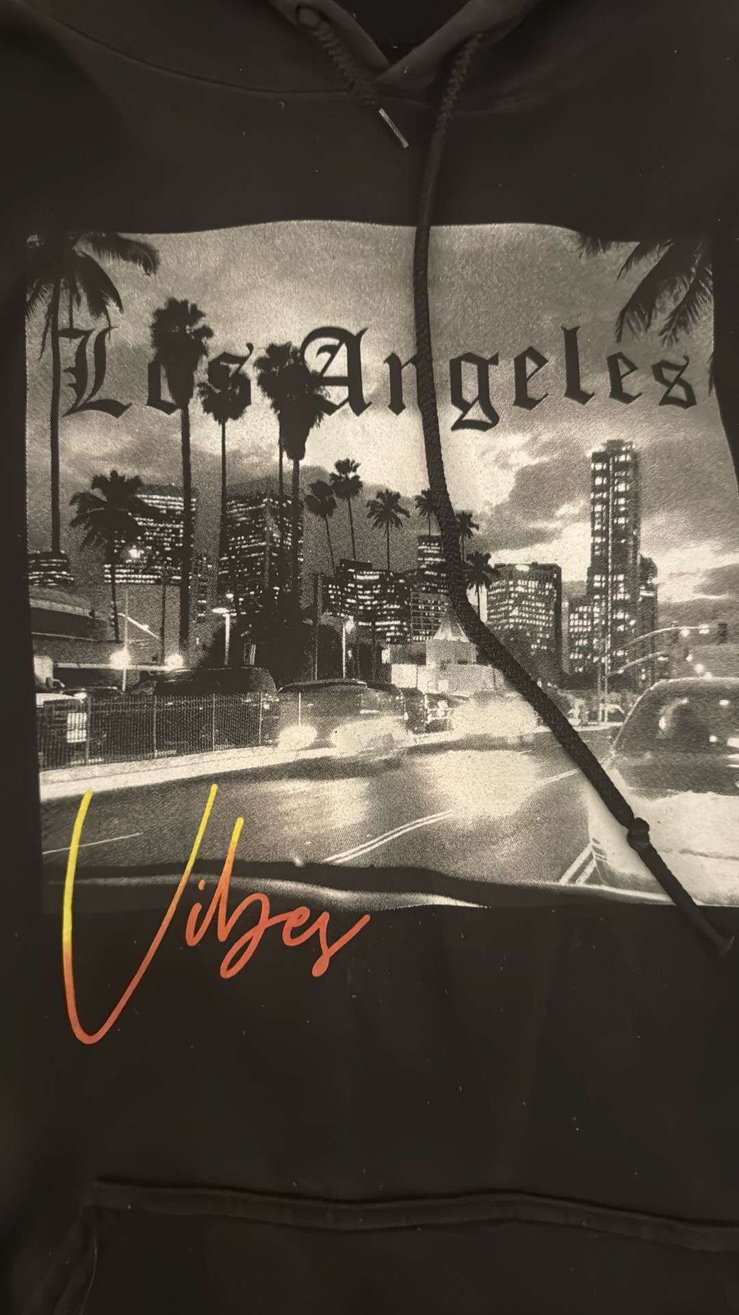 Black Graphic Hoodie