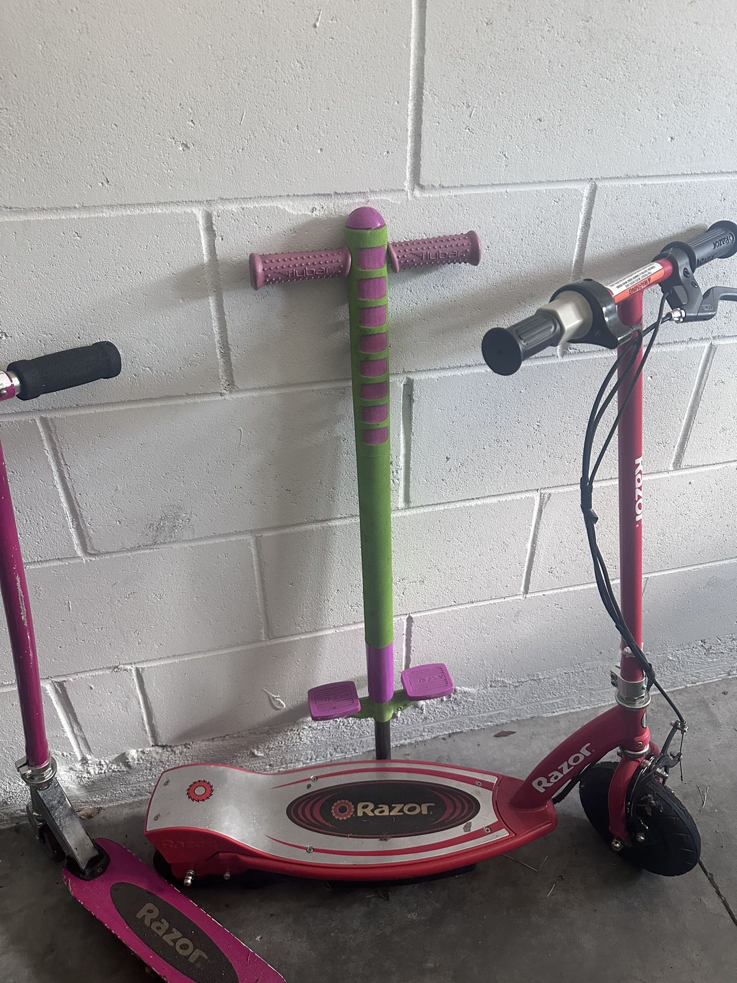 Razor scooters And pogo Stick For Kids