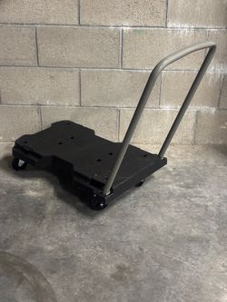 330 Ib Resin Platform Cart Hand Trolley with Foldable Handle Pack and roll