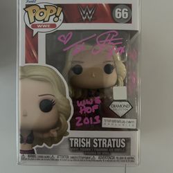 WWE Trish Stratus Signed Funko Pop With Inscriptions 