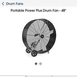 48 inch drum fan one speed
