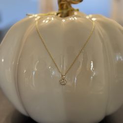 Dog Paw silver gold plated necklace with 18K Pendant 