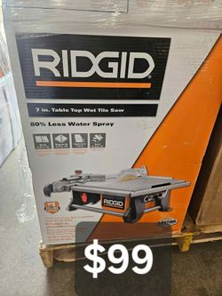 RIDGID 7" Table Top Wet Tile Saw, 