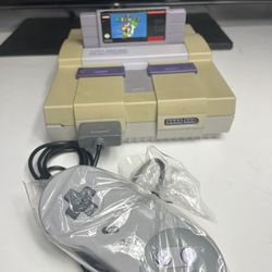 Original Super Nintendo (SNES) Console With 1 Controller & Game+ Power Cord/ RF Cord- Works