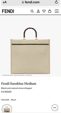 Fendi Sunshine Medium Tote Bag in Black