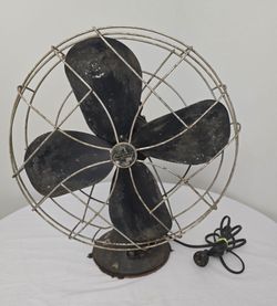 Vintage Emerson Electric Fan 21" 79648-AP-G Table Top 3 Speed Oscillating
