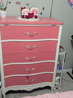 Pink dresser