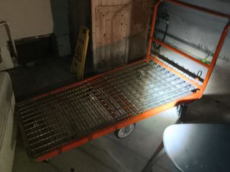 6 wheel utility flat bed cart