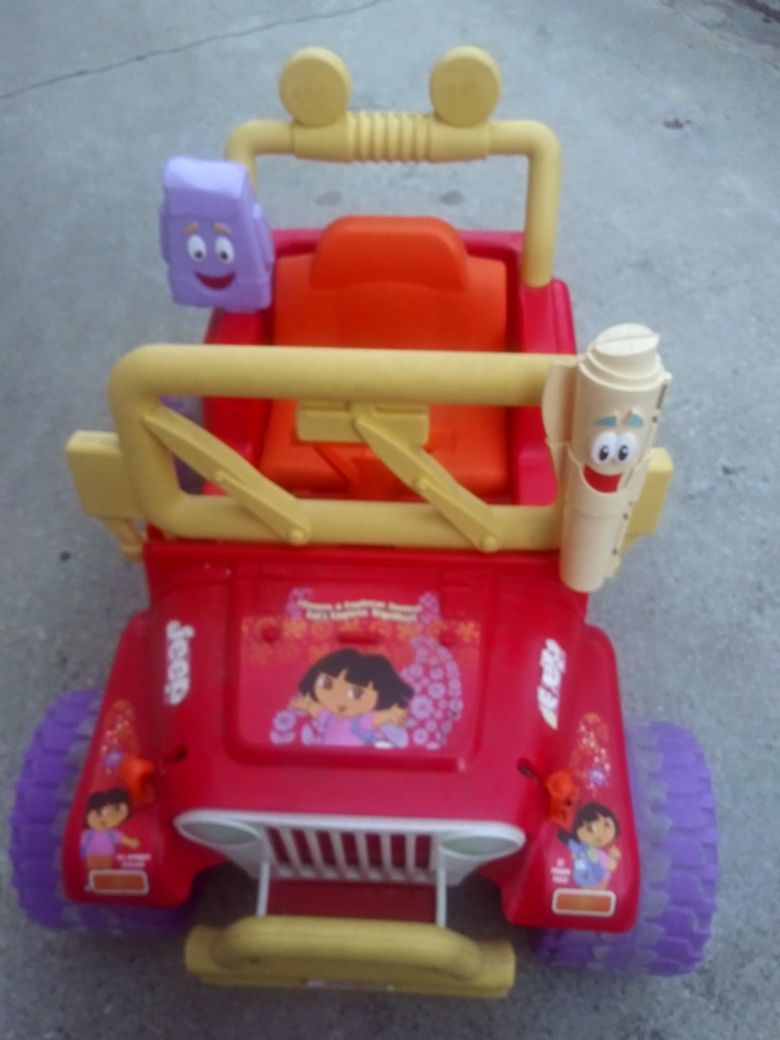 Fisher Price 12v Power Wheel Dora Jeep