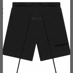 BRAND NEW ESSENTIALS SHORTS STRETCH LIMO BLACK