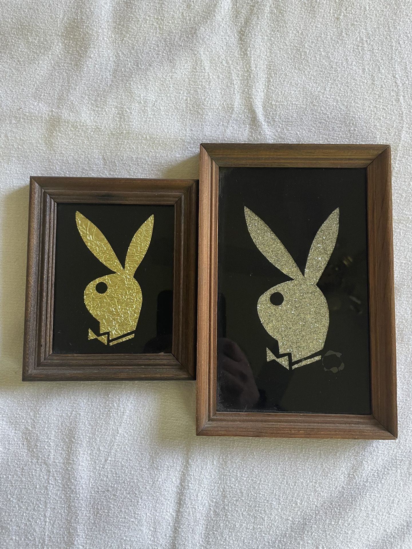 Pair Of Playboy Logo (Bunny) Framed Pictures