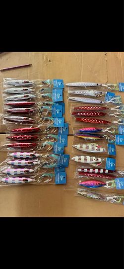 Metal Jigs, Tuna Bombs, Slow Pitch Jigs, Knife Jigs, Flat Fall Jigs, Bluefin Tuna Lures, Yellowtail Jigs, Rockfish Jigs, Lingcod Ji