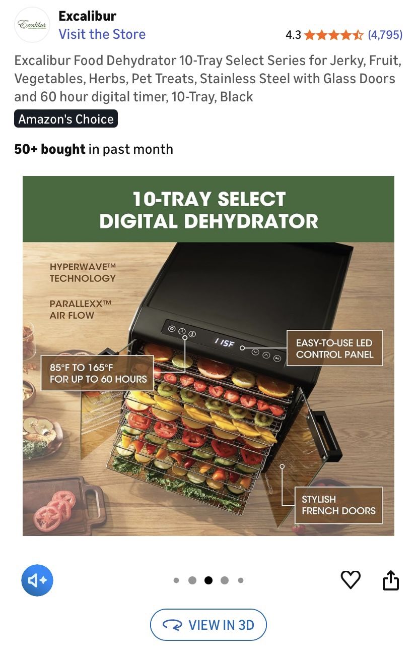 10 Tray Digital Food Dehydrator