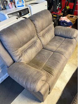 Two piece recliner couch set