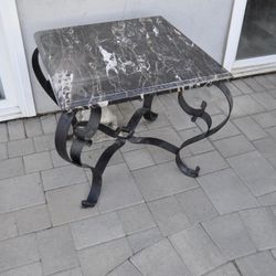 One Large Black And Gold Marble Tables Wrought Iron And Spectacular Black Marble Table Tops Matching Pair 