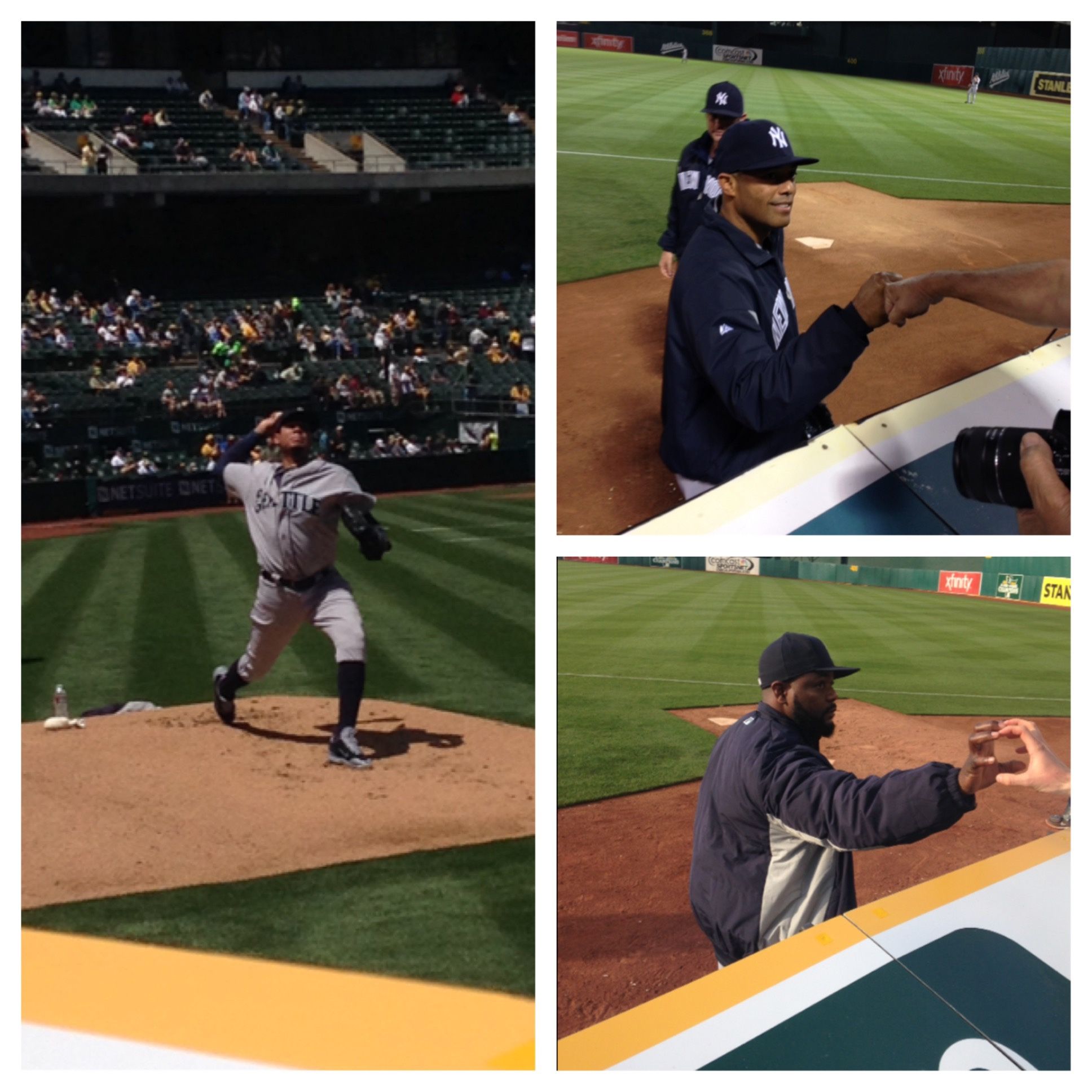 A’s Bullpen Tickets 1st Row Visitors Side