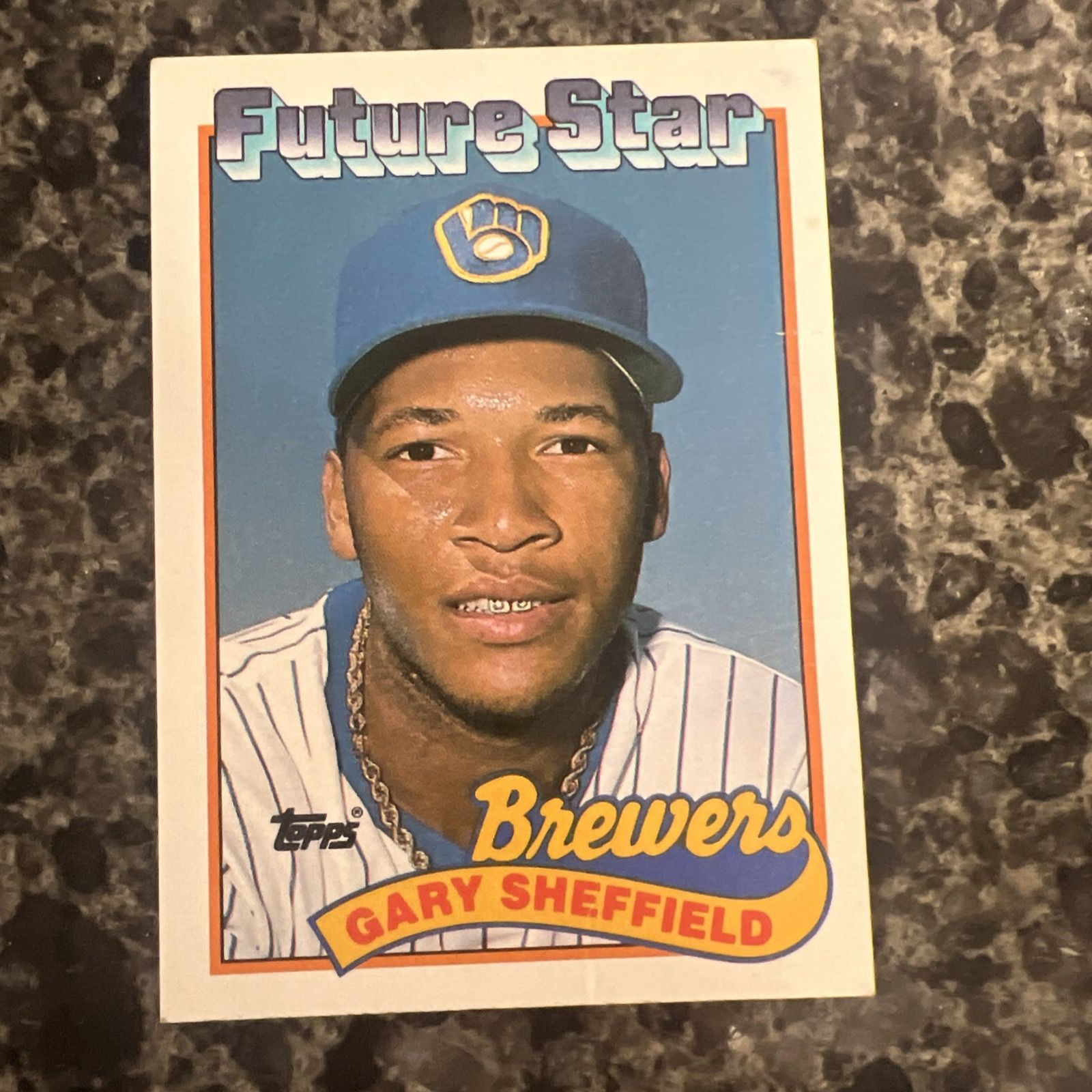 1989 Topps - Future Star Gary Sheffield #343 Future Stars header (RC)