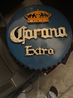 Corona Extra Beer Bottle Cap Cave man Decor