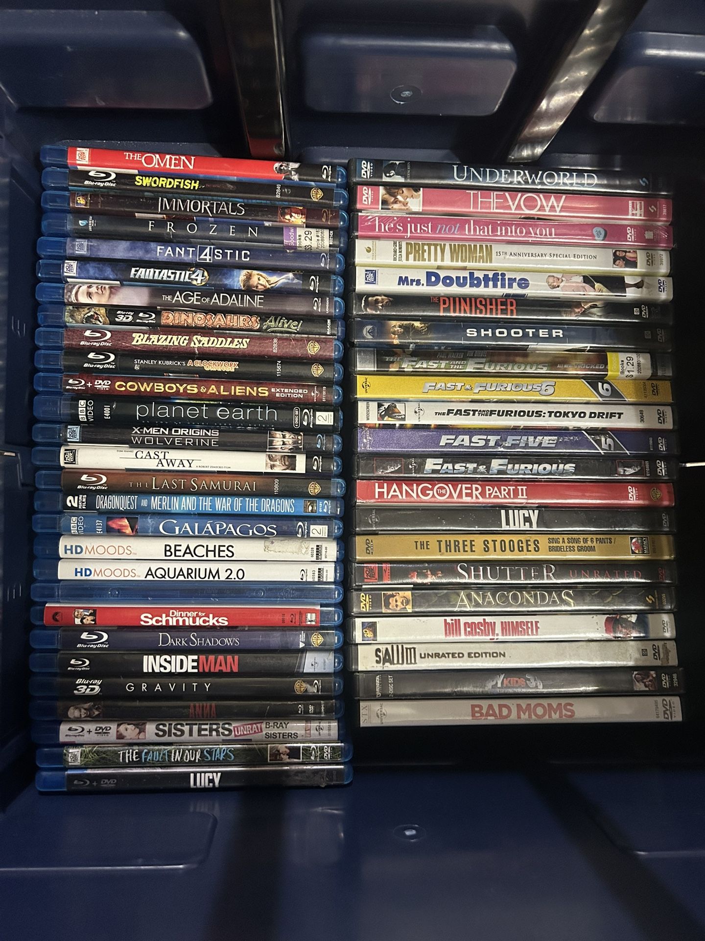 DVDs Blu-ray’s Movies