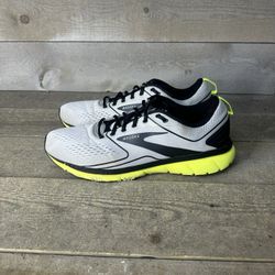 Brooks Mens Transmit 3 Size 13 Shoes Gray Lime Green Athletic Running Sneakers