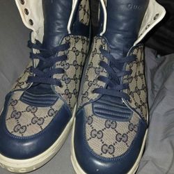 !!!! LIKE NEW BARELY USED Size 10 Mens Gucci GG Monogram Hightops!!!!