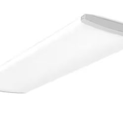 Lithonia Lighting Contractor Select TRUW Adjustable Lumen Integrated LED White Wraparound Light Fixture with Switchable Color Temperatures