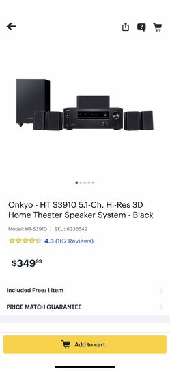 Onkyo 5.1 speakers