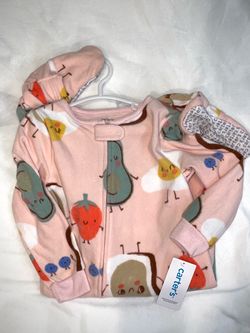 New 2T Carters Onesie pajama food