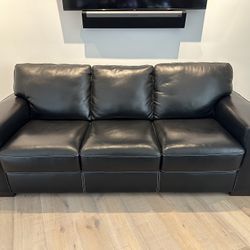 Leather Couch - Black