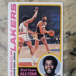 '78 Topps Kareem Abdul-Jabbar Basketball Card! 