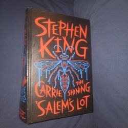 STEPHEN KING 3 novels Carrie, The Shining, Salem's Lot Collectible Deluxe Hardcover Dust Jacket 