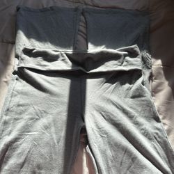 PINK Light Grey Flare Leggings Size M